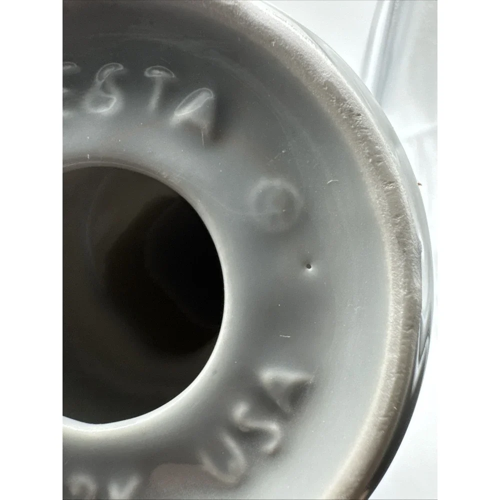 Fiesta  GRAY PEARL TAPERED CANDLE HOLDERS With Box